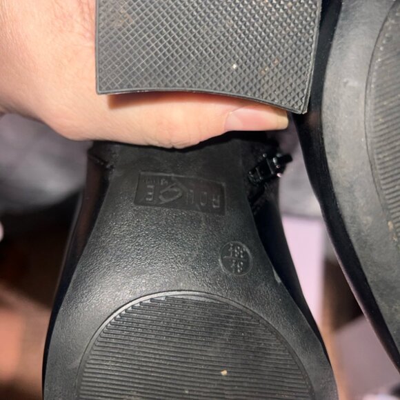 Rogue Womens Long Thigh High‎ Boots Over The Knee Mid Block Heel Zip Up Sz. 8.5 - Picture 10 of 10